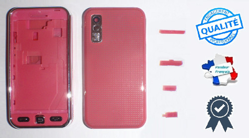 Frontale custodia rosa con - custodia,